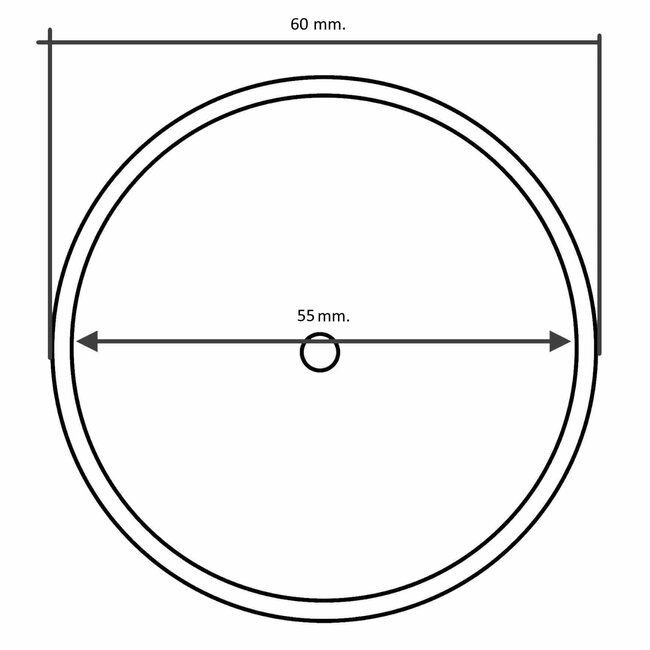 Benson Ronde reflector met schroefbevestiging - 60 mm - rood - E4-gekeurd