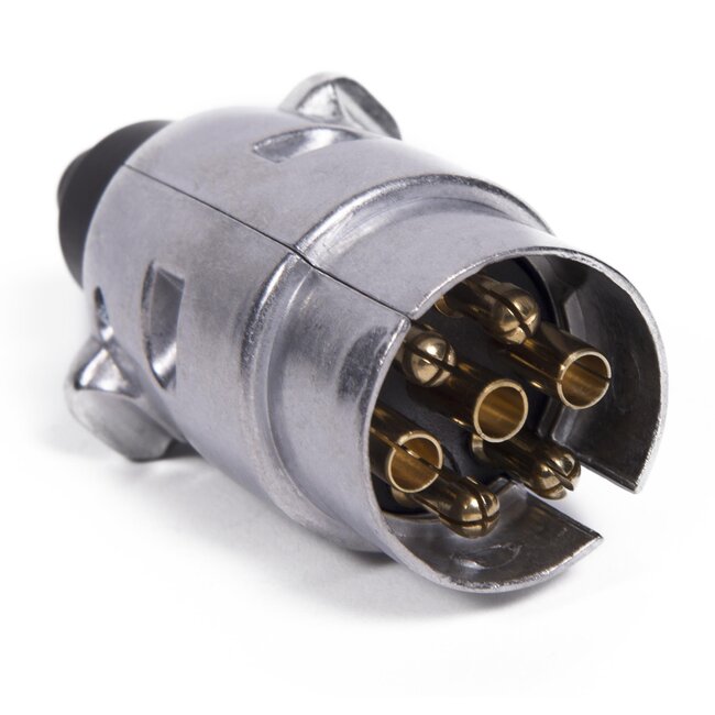 Benson 7-polige metalen aanhangwagenstekker - robuust en betrouwbaar