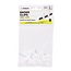 Benson Snoerclips - Kabelbeheer - 8 mm - 25 stuks - Inclusief spijker - Wit