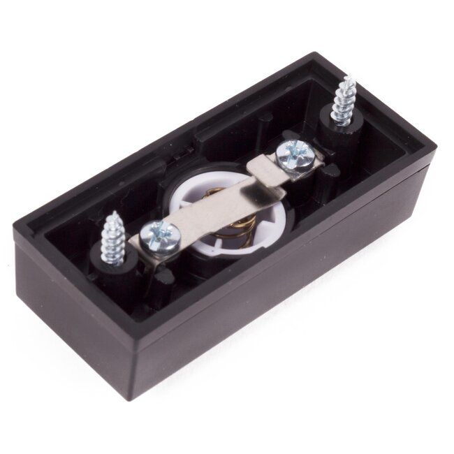 Honeywell Stijlvolle beldrukker - zwart - witte drukknop - 24x55 mm