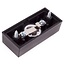 Honeywell Stijlvolle beldrukker - zwart - witte drukknop - 24x55 mm