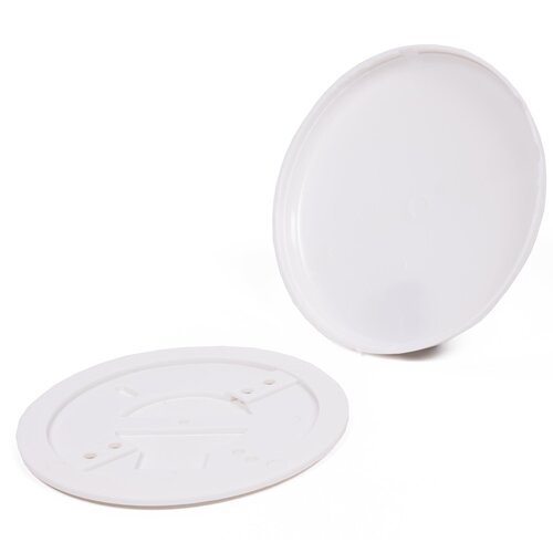 VB Plafondplaat - Rond - Kunststof - Ø 125 mm - Wit VB Plafondplaat - Rond - Kunststof - Ø 125 mm - Wit