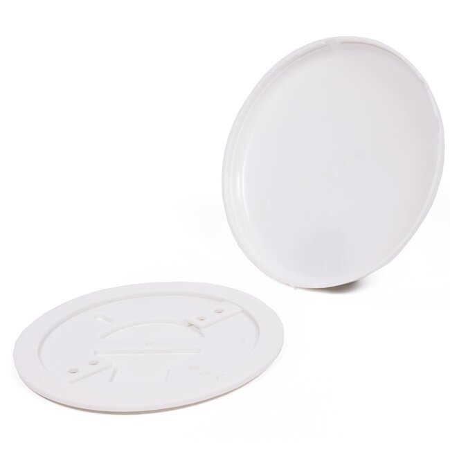 VB Ronde plafondplaat - kunststof - Ø 125 mm - wit - strakke afwerking