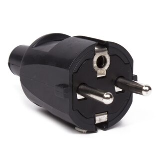 Benson Stekker - PVC - Randaarde - Zwart - Compact - Veilig - Betrouwbaar