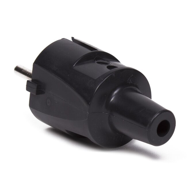 Benson Stekker - PVC - Randaarde - Zwart - Compact - Veilig - Betrouwbaar