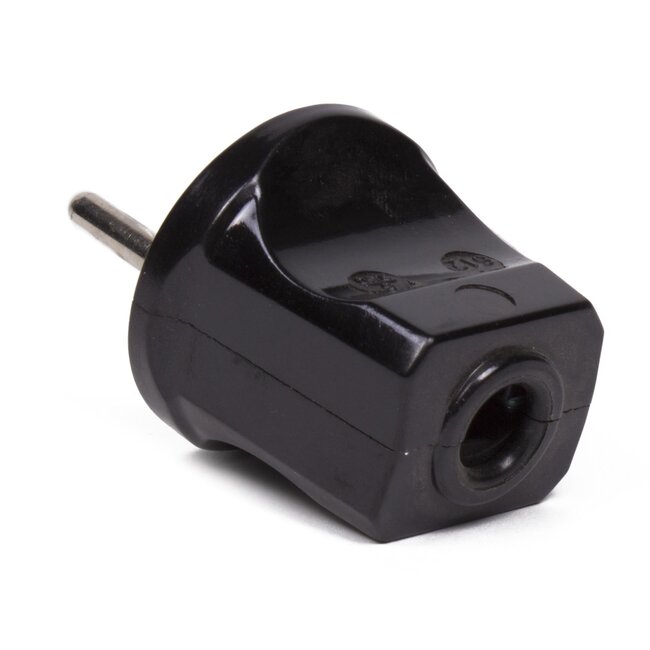 Benson Stekker zonder randaarde - 16A - 230 Volt - zwart