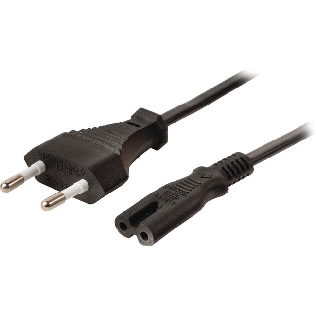 Benson Recordersnoer - 1.5 meter - 220 volt - Zwart - PVC-mantel - KEMA Keur
