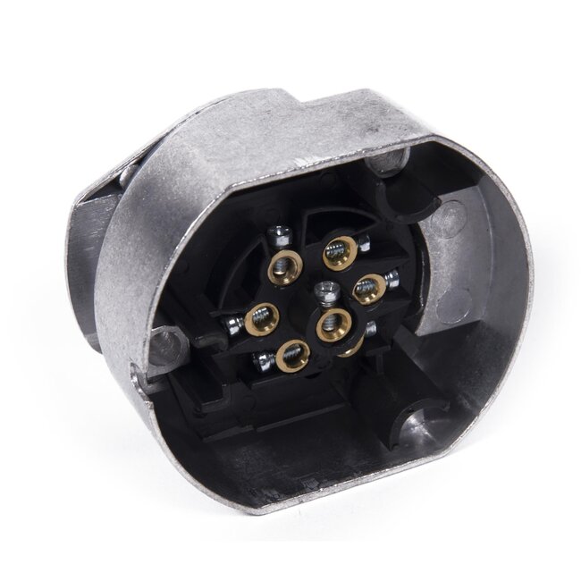 Benson 7-polige aanhanger stekkerdoos - metaal - deksel - duurzame aansluiting