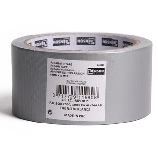 Benson Reparatietape - 48 mm x 10 meter - Space - Grijs