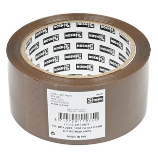 Benson Verpakkingstape - Sterke belijming - Temperatuurbestendig - 66m x 48mm - Bruin