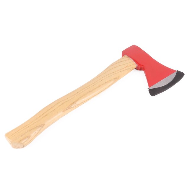 Benson Handbijl - Wigvormig blad - Houten steel - 36 cm - Rood - 600 gram