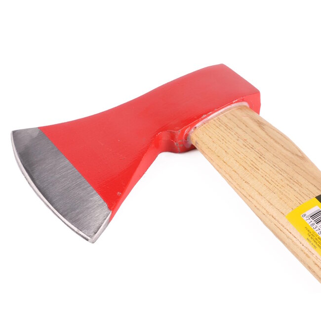 Benson Handbijl - Wigvormig blad - Houten steel - 36 cm - Rood - 600 gram