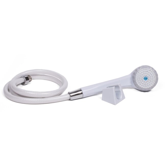 Benson Complete doucheset - kunststof - inclusief muurbevestiging - wit