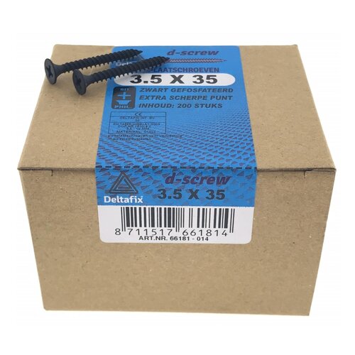 Benson Gipsplaatschroef - 3.5 x 35 mm - Verzinkt - 200 stuks Benson Gipsplaatschroef - 3.5 x 35 mm - Verzinkt - 200 stuks