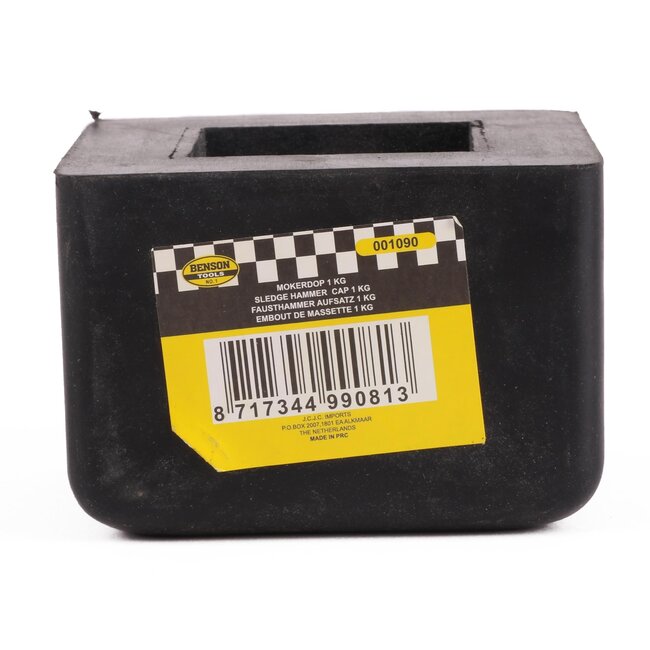 Benson Rubberen opzetstuk - voor hamers - universeel - zwart - 1 kilo