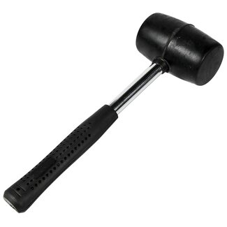 Benson Rubberen hamer - stalen steel - schokdempend - 30 cm - tegelwerk, houtbewerking en camping