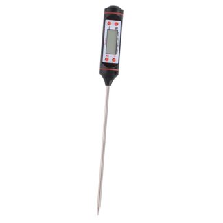 Benson Digitale vleesthermometer - nauwkeurig - temperatuurbereik -50 tot 300°C - zwart - 24 cm