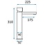 REA Hoog model wastafelkraan - mat zwart en goud - luxe design - messing - 310 mm hoogte
