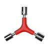 Benson Dopsleutel - 3 weg - 8/9/10 mm - Rood Benson Dopsleutel - 3 weg - 8/9/10 mm - Rood