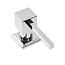REA Inbouw zeepdispenser - rechthoekig design - chroom - 330 ml