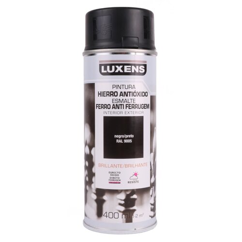 Luxens Verf Spuitbus - Spuitlak - Glans Zwart - 400 ml - Sneldrogend Luxens Verf Spuitbus - Spuitlak - Glans Zwart - 400 ml - Sneldrogend
