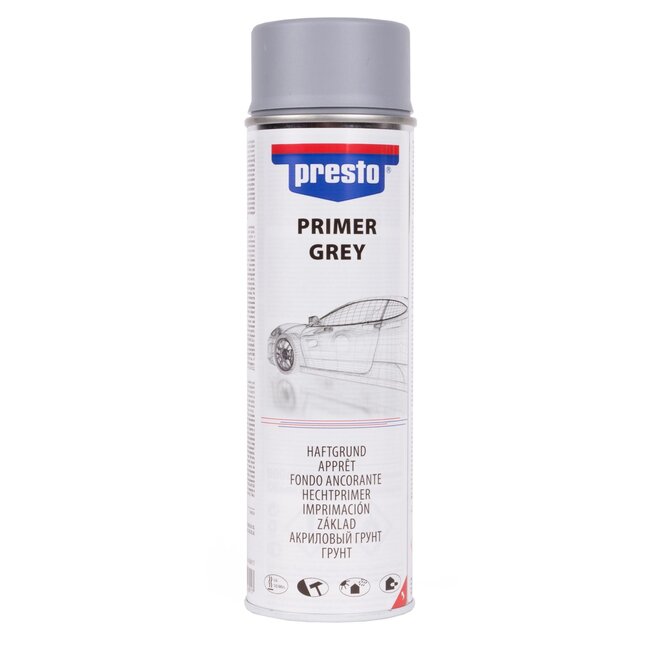 Presto Sneldrogende primer - hoge dek- en vulkracht - 500 ml - grijs