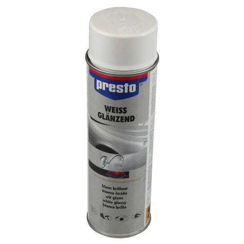 Presto Verf Spuitbus - Spuitlak - Lak Wit Glans - 500 ml Presto Verf Spuitbus - Spuitlak - Lak Wit Glans - 500 ml
