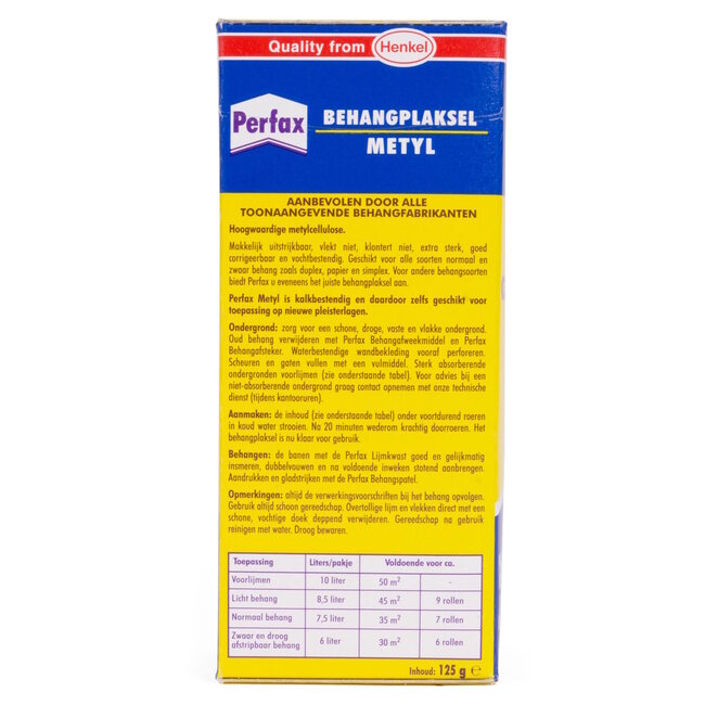 Perfax Behangplaksel - Extra Sterk - 200 gram - Voor Zwaar en Speciaal Behang