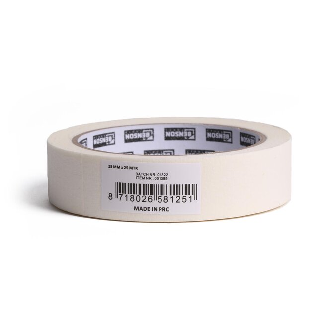 Benson Afplaktape - Schilders Tape - 25 mm x 25 meter