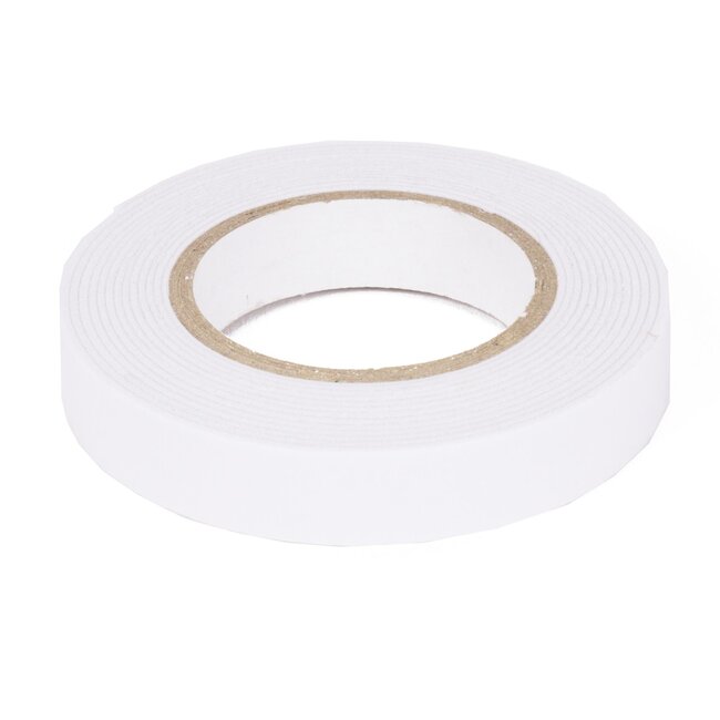 Benson Smal foamtape - 12 mm x 2 meter - Wit - Laat geen sporen achter