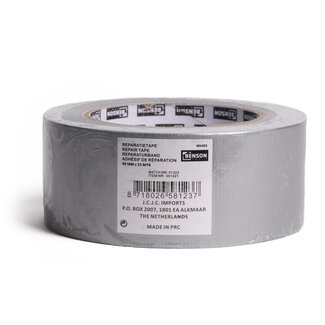 Benson Reparatietape - Sterk en Duurzaam - 25 meter - Space Grijs