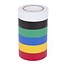 Benson Isolatietape - PVC - 15 meter x 18 mm - 6 kleuren - Set van 6