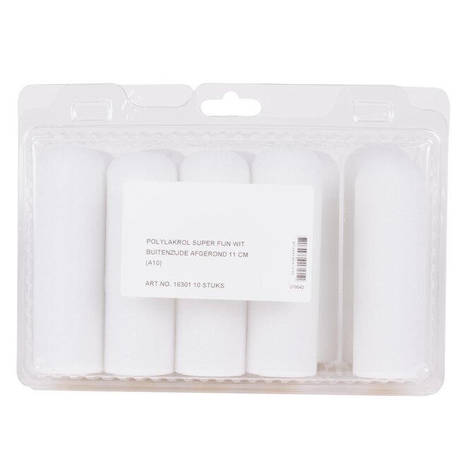 Benson Afgeronde lakroller - 10 cm - 10 stuks - voor alkydverf - egaal resultaat