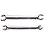 Benson Remleidingsleutel set - 2-delig - 6-kantige open ringsleutels - hoogglans verchroomd - inch maten