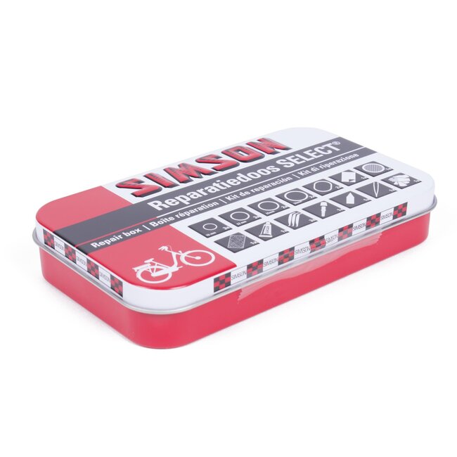 Simson Complete bandenreparatieset - 23-delig - voor fiets - compact en draagbaar