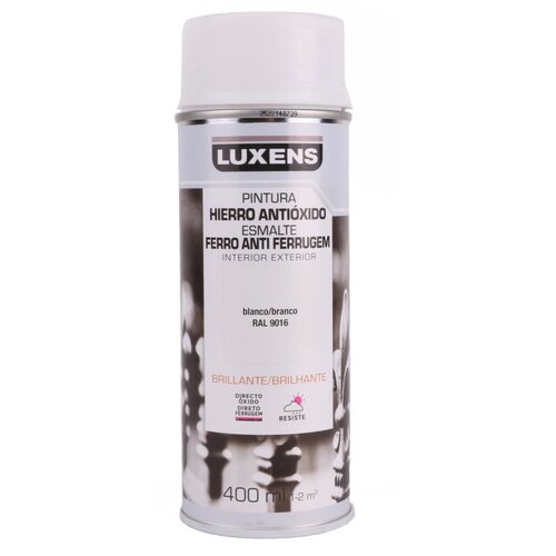 Luxens Verf Spuitbus - Spuitlak - Glans Wit - 400 ml - Sneldrogend Luxens Verf Spuitbus - Spuitlak - Glans Wit - 400 ml - Sneldrogend