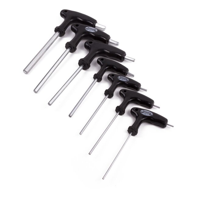 Benson 7-delige inbussleutelset met T-greep - ergonomisch en duurzaam - veelvoorkomende formaten