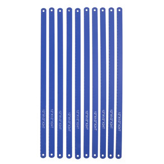 Benson Set van 10 universele ijzerzaagbladen - 300 mm - Geschikt voor metaal en hout