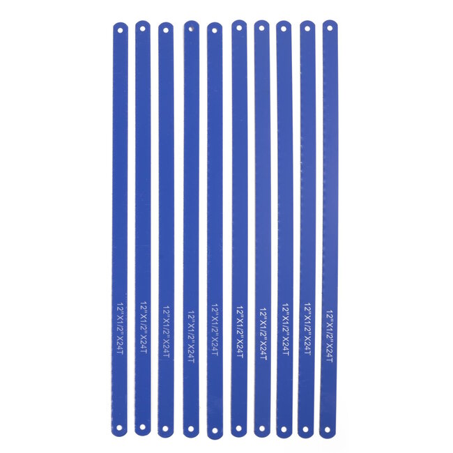 Benson Set van 10 universele ijzerzaagbladen - 300 mm - Geschikt voor metaal en hout