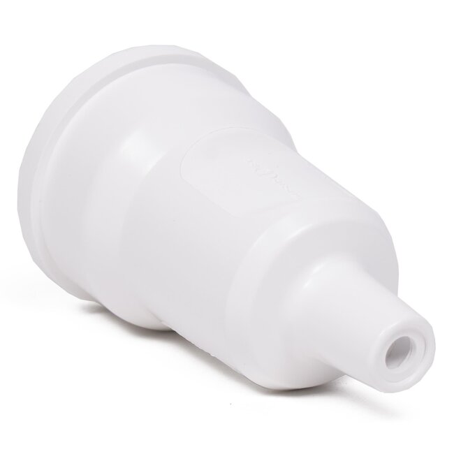 Benson Stekker - PVC - Randaarde - Schroefbevestiging - Wit