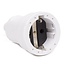 Benson Stekker - PVC - Randaarde - Schroefbevestiging - Wit