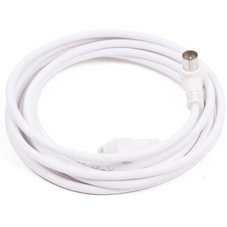 Benson Coax kabel - haakse stekkers - flexibel en duurzaam - 3 meter