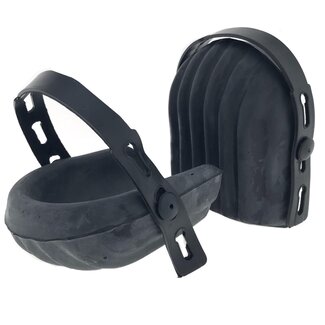 Benson Zachte kniebeschermers - hard rubber - zwart - 2 stuks - schelpvormig