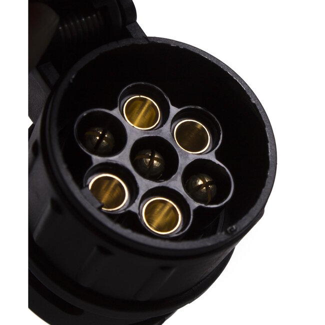 Benson Verloopstekker - 13-polig naar 7-polig - Kunststof - Roestvrij staal - 52 mm - 70 mm