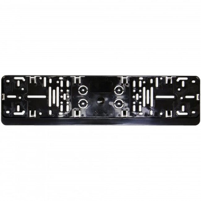 Alti Giri Kentekenplaathouder - polystyreen - universeel kliksysteem - 52 x 11 cm - zwart - voor EU-kentekenplaat