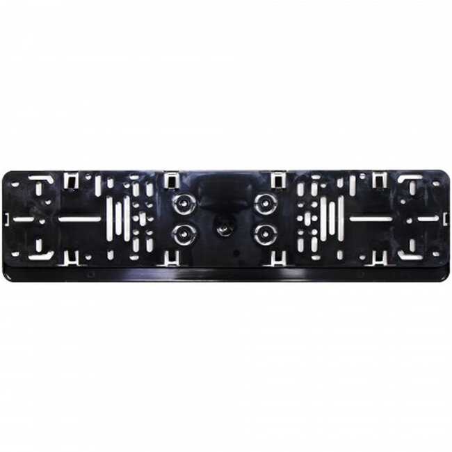 Alti Giri Kentekenplaathouder - polystyreen - universeel kliksysteem - 52 x 11 cm - zwart - voor EU-kentekenplaat