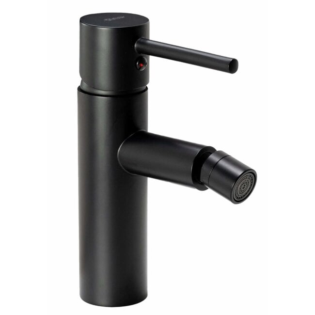 REA Laagmodel bidetkraan - mat zwart - minimalistisch design - messing - 185 mm hoog