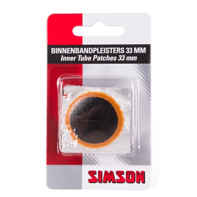 Simson Bandenplakkers - Rond - Ø 33 mm - 8 stuks - Zwart