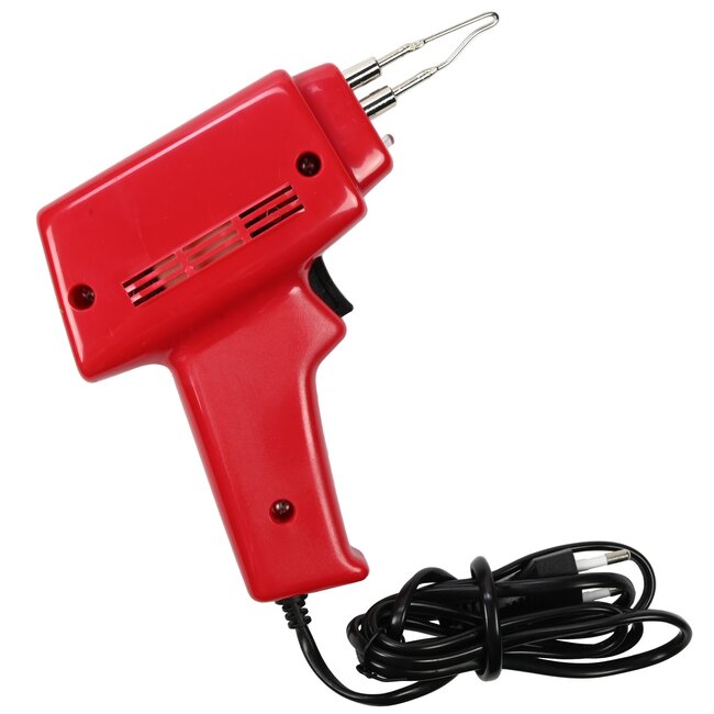 Benson Elektrisch soldeerpistool - 100 Watt - Rood - Inclusief accessoires - Geschikt voor graveren