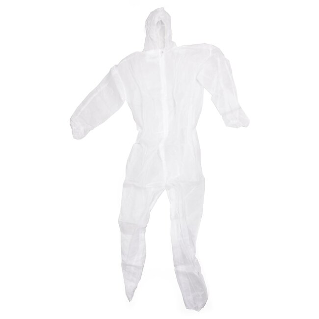 Benson Wegwerp overall - licht, flexibel en ademend - one size - wit